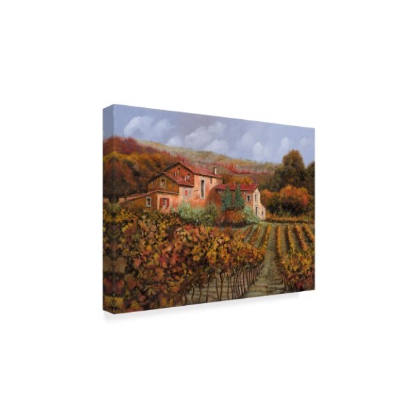 Guido Borelli 'Tra Le Vigne A Montalcino' Canvas Art,35x47